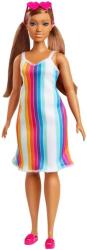 Mattel Mattel Barbie - Szivárványcsíkos ruhás baba (GRB38)