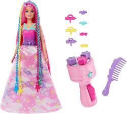 Mattel Mattel Barbie - Fantázia haj z zsinórokkal és a szivárványos hosszabbítások forgatásával (HNJ06)