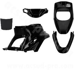 TNTTU Karosszéria készlet MBK 50 Booster 1999-2003 / Yamaha 50 BWS 1999-2003 matt fekete (5 darabos) TNTTU Váz, idomok és járműkiegészítők Idomok és burkolati elemek Komplett idom- és burkolatkészletek