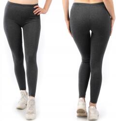 LAEMI Női hosszú leggings Lengyel Lábszármelegítő pamut Grafit XL 42 (461-XL-GRAFIT)