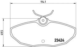 BREMBO fékbetét készlet, tárcsafék P36 013