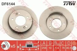 TRW Féktárcsa tömör Ø258mm DF6144