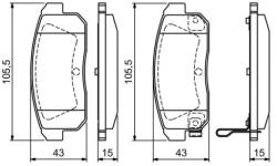 Bosch fékbetét készlet 0 986 494 223