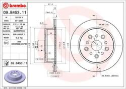 BREMBO Féktárcsa belső hűtés Ø310mm 09. B453.11
