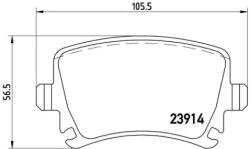 BREMBO fékbetét készlet, tárcsafék P85 095