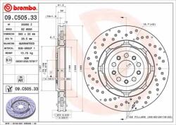 BREMBO féktárcsa 09. C505.33