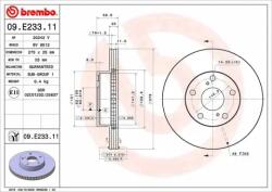 BREMBO féktárcsa 09. E233.11