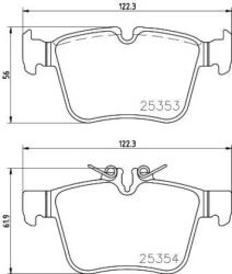 BREMBO fékbetét készlet P50 122