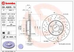 BREMBO féktárcsa 09. A905.1X