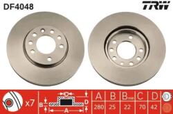 TRW szellőző féktárcsa Ø280mm DF4048