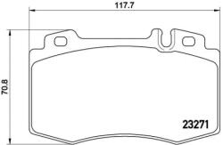 BREMBO fékbetét készlet, tárcsafék P50 041