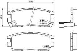 BREMBO fékbetét készlet, tárcsafék P54 018
