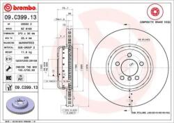 BREMBO Féktárcsa Kétrészes féktárcsa Ø370mm 09. C399.13