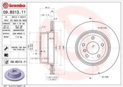 BREMBO Féktárcsa szellőző Ø320mm 09. B313.11