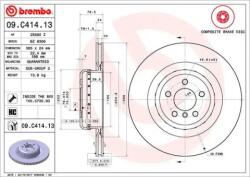 BREMBO Féktárcsa Féktárcsa kétrészes Ø385mm 09. C414.13