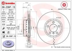BREMBO Féktárcsa Kétrészes féktárcsa Ø340mm 09. C397.13