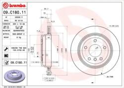 BREMBO Féktárcsa szellőző Ø294mm 09. C180.11