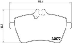 BREMBO fékbetét készlet, tárcsafék P50 056