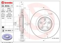 BREMBO Féktárcsa szellőző Ø355mm 09. B556.11