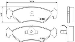 BREMBO fékbetét készlet, tárcsafék P24 028