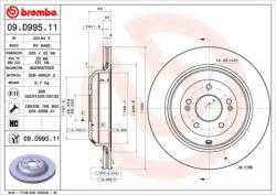 BREMBO féktárcsa 09. D995.11