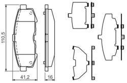 Bosch fékbetét készlet 0 986 494 319