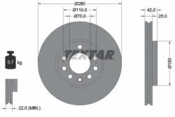 TEXTAR Féktárcsa szellőző Ø280mm 92091903