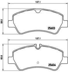 BREMBO fékbetét készlet P24 160