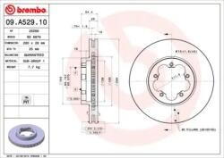 BREMBO Féktárcsa szellőző Ø280mm 09. A529.10