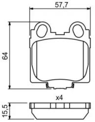 Bosch fékbetét készlet 0 986 494 231