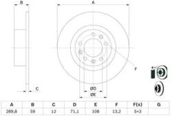 Bosch Féktárcsa 0 986 479 F08
