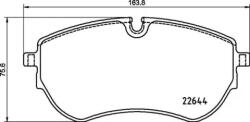 BREMBO fékbetét készlet, tárcsafék P85 173