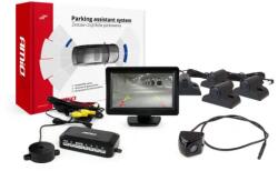 AMiO parkolóasszisztens TFT01 4, 3" HD-310 kamerával 4 érzékelős fekete teherautó