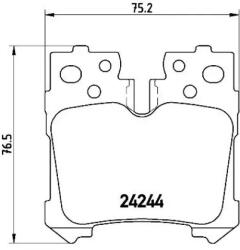 BREMBO fékbetét készlet, tárcsafék P83 076