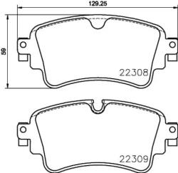 BREMBO fékbetét készlet, tárcsafék P85 154