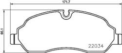 BREMBO fékbetét készlet, tárcsafék P24 171