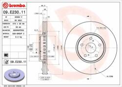 BREMBO féktárcsa 09. E230.11