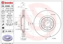 BREMBO Féktárcsa szellőző Ø320mm 09. A598.11