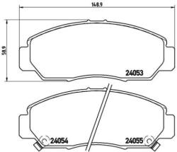 BREMBO fékbetét készlet, tárcsafék P28 047