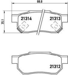 BREMBO fékbetét készlet, tárcsafék P28 017