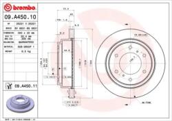 BREMBO Féktárcsa szellőző Ø300mm 09. A450.11