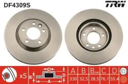 TRW Féktárcsa szellőző Ø333mm DF4309S