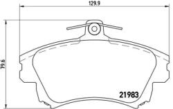 BREMBO fékbetét készlet, tárcsafék P54 036