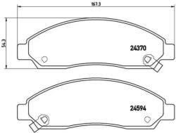 BREMBO fékbetét készlet P34 005