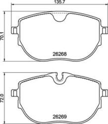 BREMBO fékbetét készlet, tárcsafék P 85 187