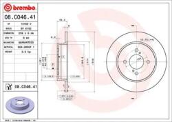 BREMBO Féktárcsa tömör Ø259mm 08. C046.41