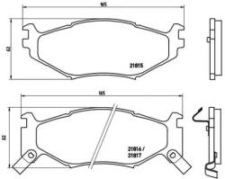 BREMBO fékbetét készlet P11 007