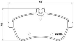 BREMBO fékbetét készlet P50 067X