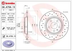 BREMBO féktárcsa perforált Ø300mm 08. A759.1X