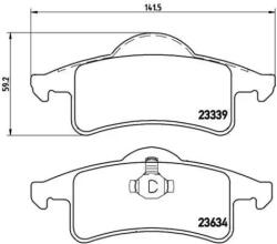 BREMBO fékbetét készlet, tárcsafék P37 006